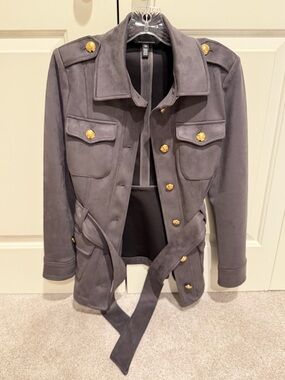 White House Black Market Suede Jacket